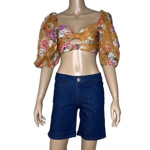 Space Style Concept denim jeans Shorts